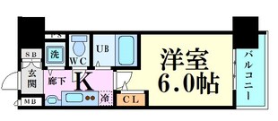 プレサンス上町台東平の物件間取画像